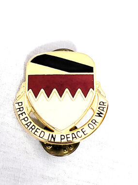 US Military 115th Support Battalion Insignia Pin - Prepared in Peace or War